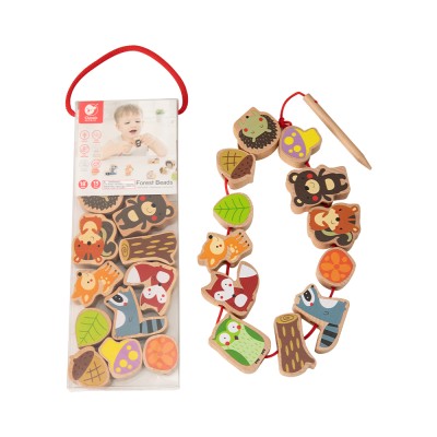 Ξύλινες Χάντρες με Κορδόνι Δάσος Classic World