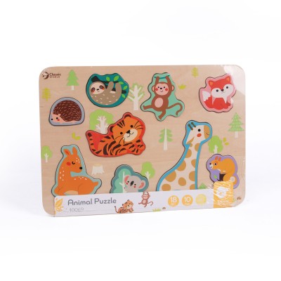 Ξύλινο Παζλ Σφηνώματα Ζώα Classic World